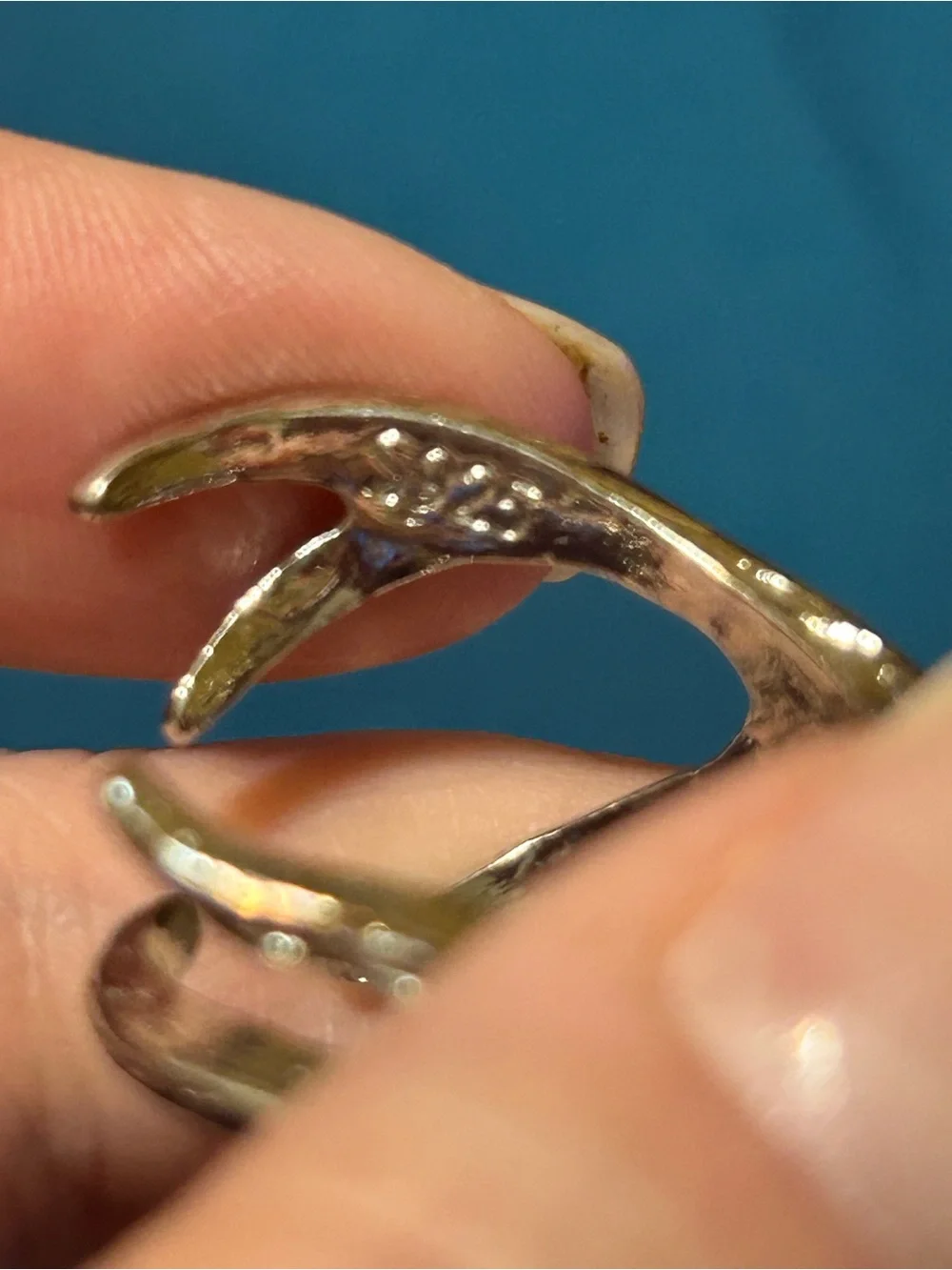Antler-Inspired Silver Ring - Women Jewelry